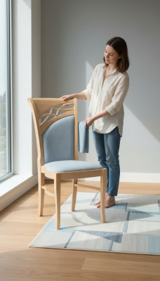 Chaise de conception Ensemble de fauteuils Salle à manger Suite Tapisserie Meubles de campagne Chaises Design