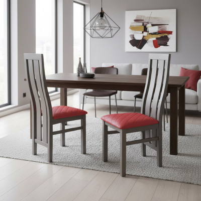 Chaises de salle à manger bleues Chaises de design Meubles de luxe Design Fauteuils Coussins de siège neufs!