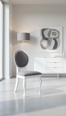 Design moderne Chaises Blanches Chaise Chaise de salle à manger Fauteuil royal en bois