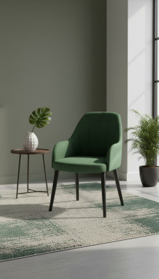 Chaise en bois massif Chaise de salle à manger Chaise de concepteur Chaise textile Chaises Chaises de salle à manger K80
