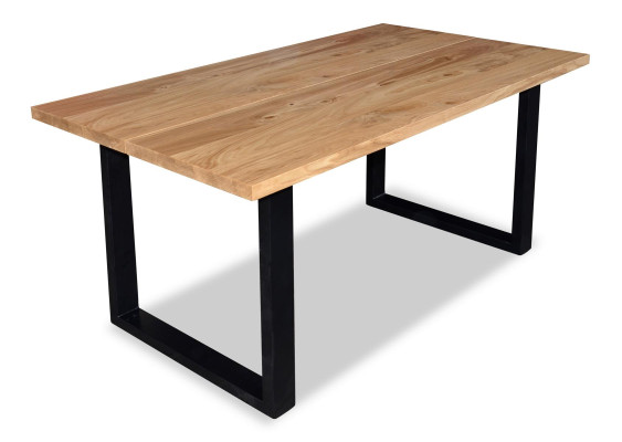 Table Table à manger Table en bois Table de conférence Tables en bois Beige Mobilier en bois véritable S7