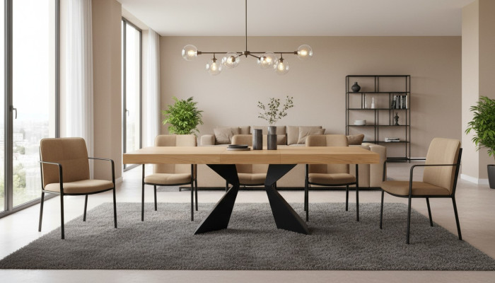 Designer Luxus Esstisch Tische Klassiker r Möbel Wohnen Holz Zimmer Konferenz neu