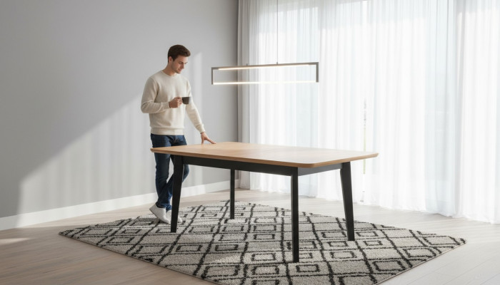 Designer Table Luxury Dining Room Conference Tables Luxury Furniture Living Wood  Table de designer de luxe Salle à manger Tables de conférence Mobilier de luxe Salon Bois