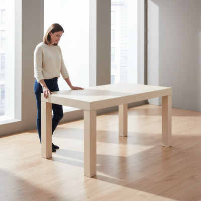 Table à manger moderne Tables à manger Tables Table de réunion Design de bureau Bois 80x140/180cm nouveau