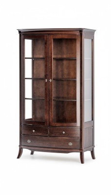 Salle de séjour Meubles Classique Vitrine Bois Verre Vitrine Armoire Vitrines Neuves
