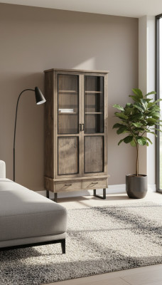 Vitrine classique Armoire à vitrine Mobilier italien Vitrine vitrine nouvelle 22802