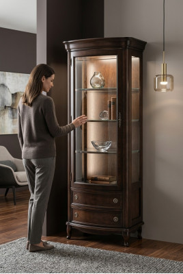 Vitrine classique Commode Vitrines Armoire Armoire vitrée Livres neufs