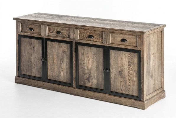 Commode design Buffet Buffet bas Armoire Étagère de salon en bois de luxe