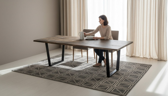 Table à manger Tables à manger Tables de réunion Table Bureau Design Bois Table de conférence nouvelle