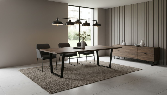Table à manger Tables à manger Tables de réunion Table Bureau Design Bois Table de conférence nouvelle