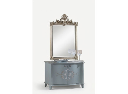 Miroir mural moderne de designer grand, cadre en bois véritable, miroir suspendu, mobilier de luxe.