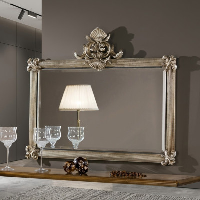 Classique Grand Miroir Miroir mural Cadre en bois miroir suspendu SP6570 Baroque