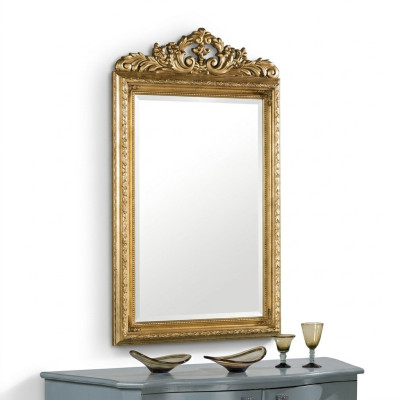 Cadre en verre mur classique r Miroir mural Cadre en bois Meuble miroir neuf 133x81cm