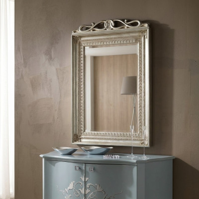 Miroir mural classique en bois Cadre miroir Meubles neufs 90x135 Cadre en verre mural