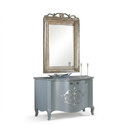 Miroir mural classique en bois Cadre miroir Meubles neufs 90x135 Cadre en verre mural