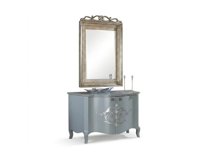 Miroir mural classique en bois Cadre miroir Meubles neufs 90x135 Cadre en verre mural