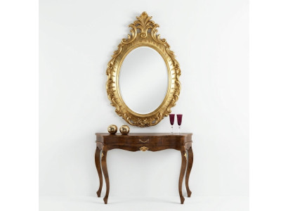 Miroir mural de luxe classique r Designer miroir baroque rococo 88x133cm Cadre en bois nouveau