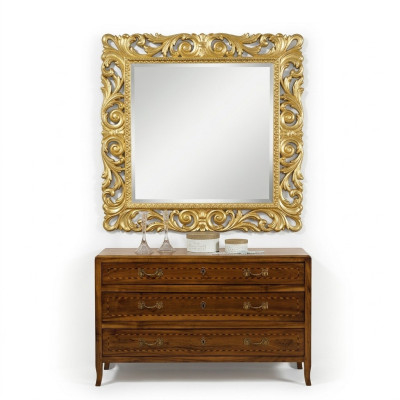 Conception Grand Miroir Mural Miroir Antique Vintage Classique Baroque Rococo nouveau