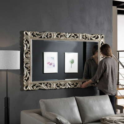 Design de miroir mural de luxe, miroir ancien vintage baroque rococo solide baroque rococo nouveau.