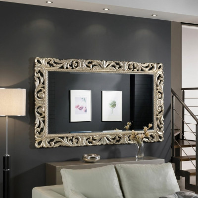 Design de miroir mural de luxe, miroir ancien vintage baroque rococo solide baroque rococo nouveau.