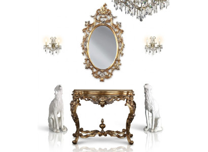 Miroir mural moderne de grande taille de luxe en vrai bois cadre miroir suspendu meubles de luxe