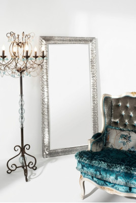 Miroir Miroir mural design Hall Salon Salle de bain Bois Verre design SP7690 Suspendu