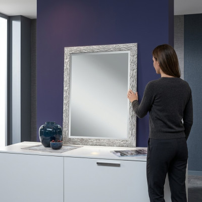 Miroir Miroir mural designer Entree Salon Salle de bains Bois Verre design Meubles neufs