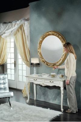Miroir mural rond Miroir Salle de bains Couloir Design Salon Méduse Style antique Verre Rond nouveau