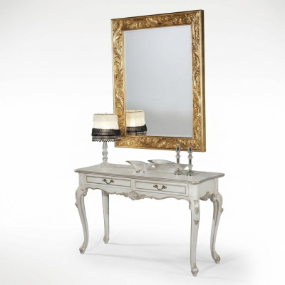 Miroir de design italien Meuble Buffet 93x183cm Baroque Rococo