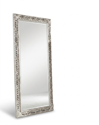 Miroir mural accessoire mobilier décoration living baroque rococo miroir décoratif stand argent