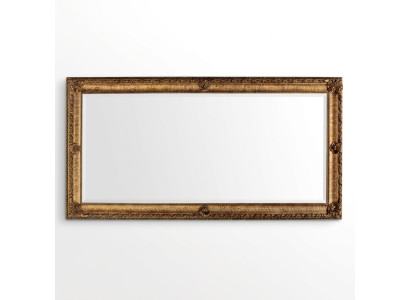 Grand miroir mural xxl de style baroque royal de design de meubles rococo en bois avec cadre de 181x91