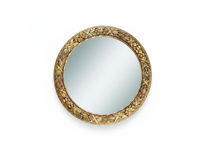 Miroir mural classique en bois Miroir Meubles Baroques Neuf Rond Cadre Rond Mural Nouveau