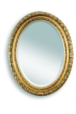 Miroir mural classique par designer Miroir ovale Miroir ovale Baroque Rococo 68x88cm