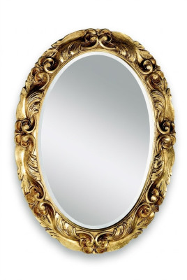 Miroir mural encadré en bois massif moderne et grand, miroir suspendu, meuble de luxe.