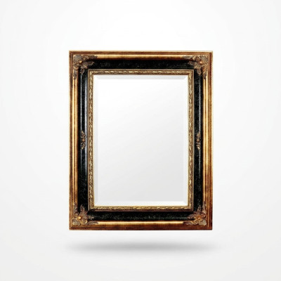 Miroir de mur de miroir de mur de concepteur de r classique Baroque Rococo 96x133cm Cadre en bois neuf