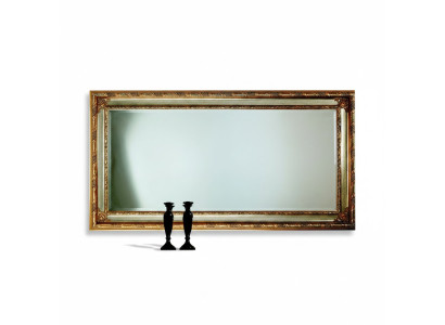 Miroir mural classique avec cadre en bois Meuble miroir 94x184 Cadre en verre Meuble mural