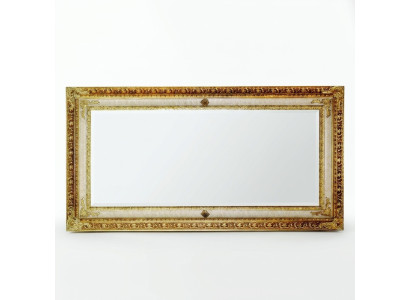 Miroir mural classique avec cadre en bois Doré 104x194 Miroir Meubles Cadre en verre mural