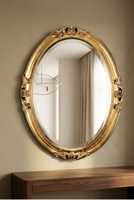 Décoration murale de miroir design Miroir mural décoration 73x94 Cadre Holt baroque rococo