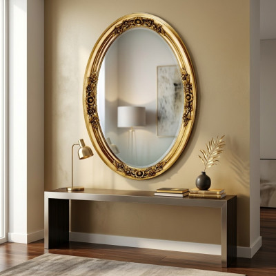Commode de designer Buffet Console basse Armoire Etagère de salon Miroir de luxe neuf