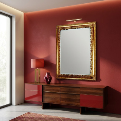 Miroir mural Design xxl Miroir mural en bois massif Miroir suspendu Meubles de luxe Baroque