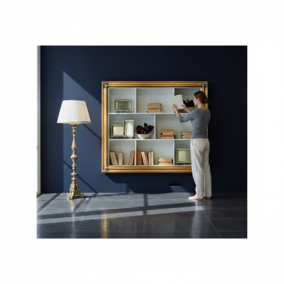 Étagère murale Étagère Bibliothèque Etagère Salon Mur Luxe