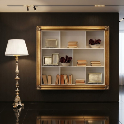 Étagère murale Étagère Bibliothèque Etagère Salon Mur Luxe