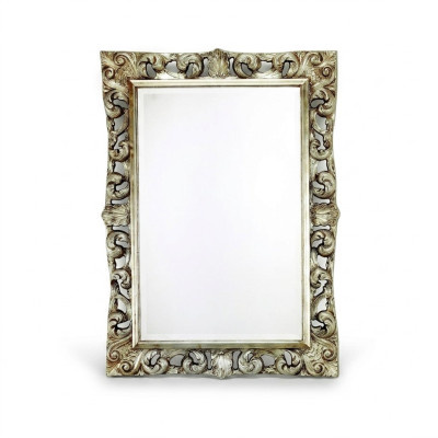 Salon Miroir Miroir mural Designer Couloir Salle de bain Bois Verre Design 113x113 nouveau