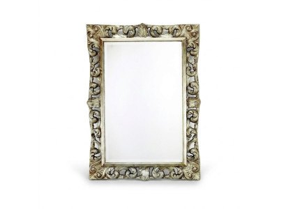 Salon Miroir Miroir mural Designer Couloir Salle de bain Bois Verre Design 113x113 nouveau