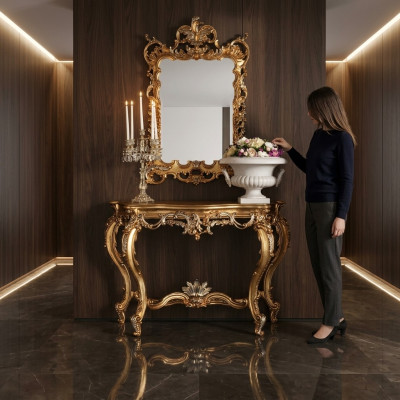 Table de maquillage Console de maquillage Tables de maquillage Secrétaire Miroir