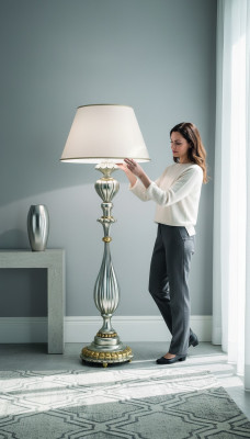 Luminaire sur pied de grande taille Designer XXL Big Light, lampe sur pied lampe lampadaires Ø 65 * 140 cm.