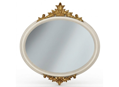 Miroir rond Miroir mural Parquet Salon Salle de bain Bois Verre design Décoration SP7240