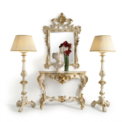 Console table Console: Console Table de maquillage Secrétaire Miroir