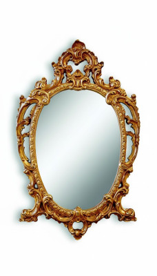 Classique r grand Miroir Miroir mural Miroir suspendu Bois Or Portemanteau 64x104cm