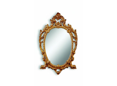 Classique r grand Miroir Miroir mural Miroir suspendu Bois Or Portemanteau 64x104cm